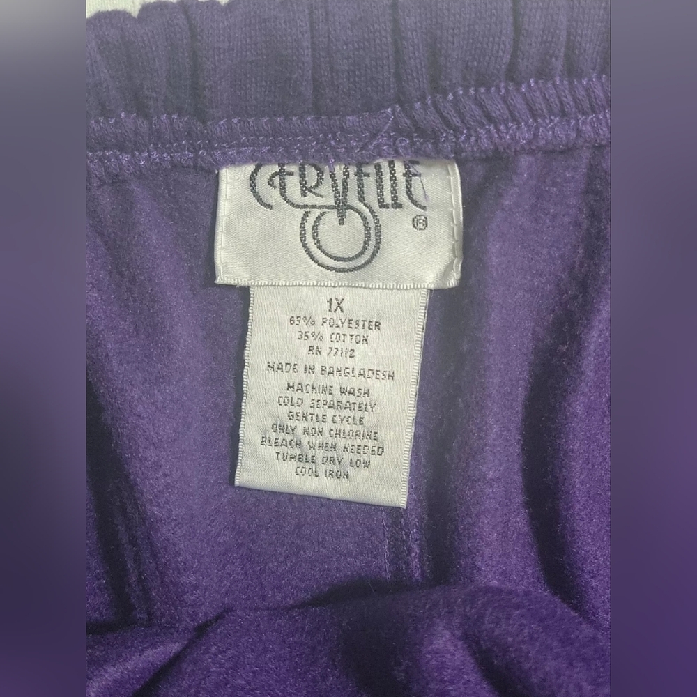 Cervelle Womens Elastic Waist Maxi Skirt Purple Size 1X - Picture 5 of 7